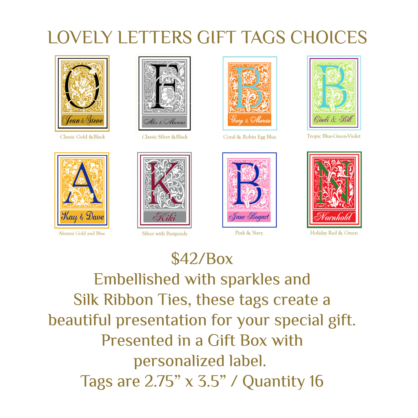 Lovely Letters Gift Tags