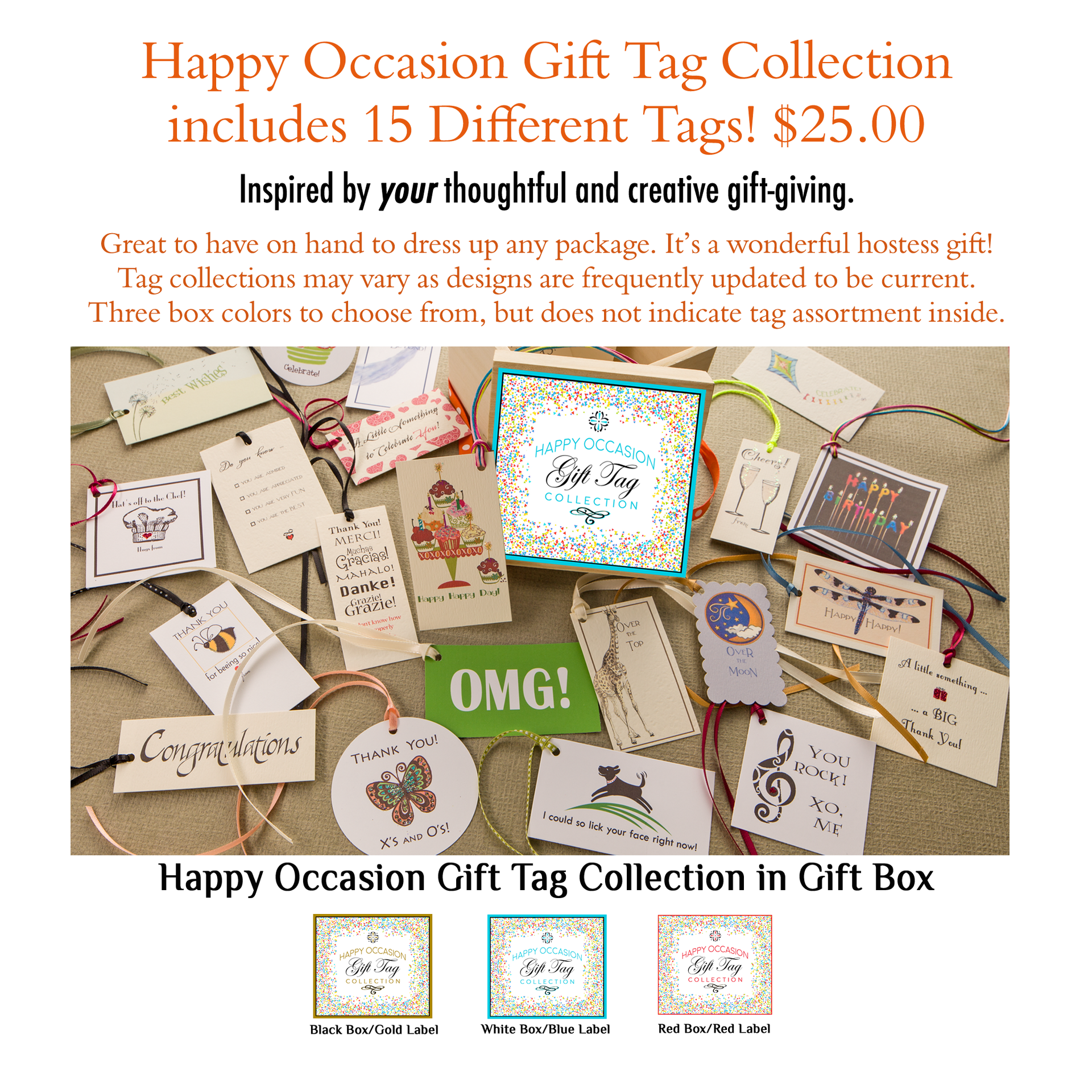 7 Sets of Free All-Occasion Gift Tags